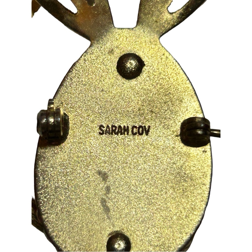 Vintage Sarah Coventry‎ Rhinestone Rabbit Brooch - Picture 4 of 4